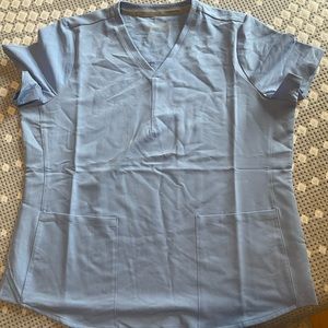 Fabletics Ceil Blue Scrub Top! XL! Never worn!